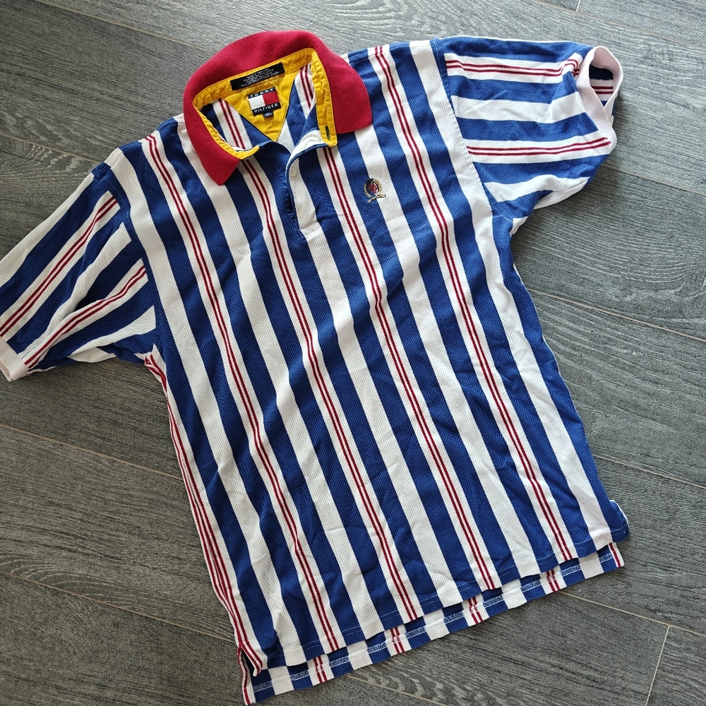 VTG TH Striped Polo